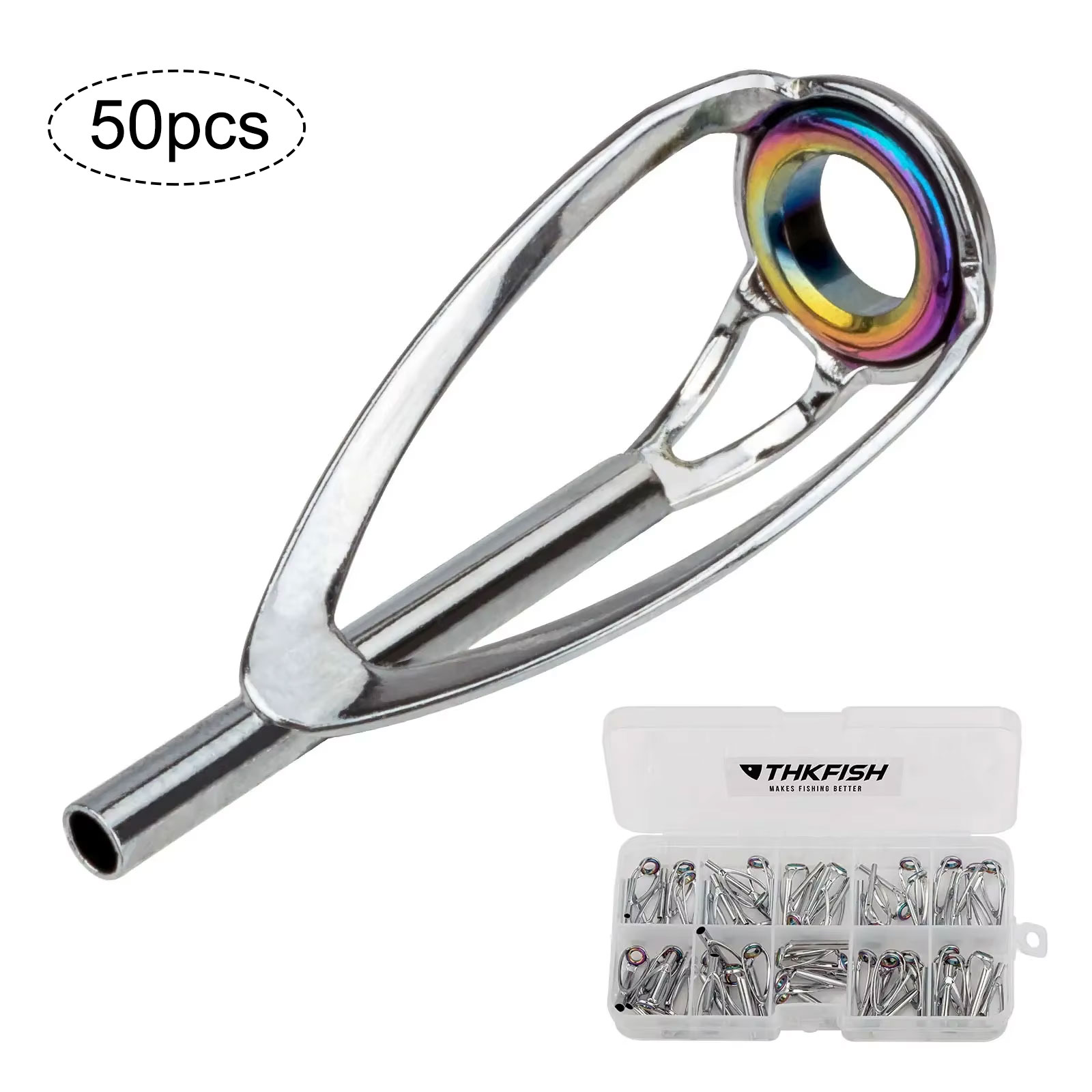 Fishing Rod Tip Replacement - Joran pancing, 50 buah Kit perbaikan