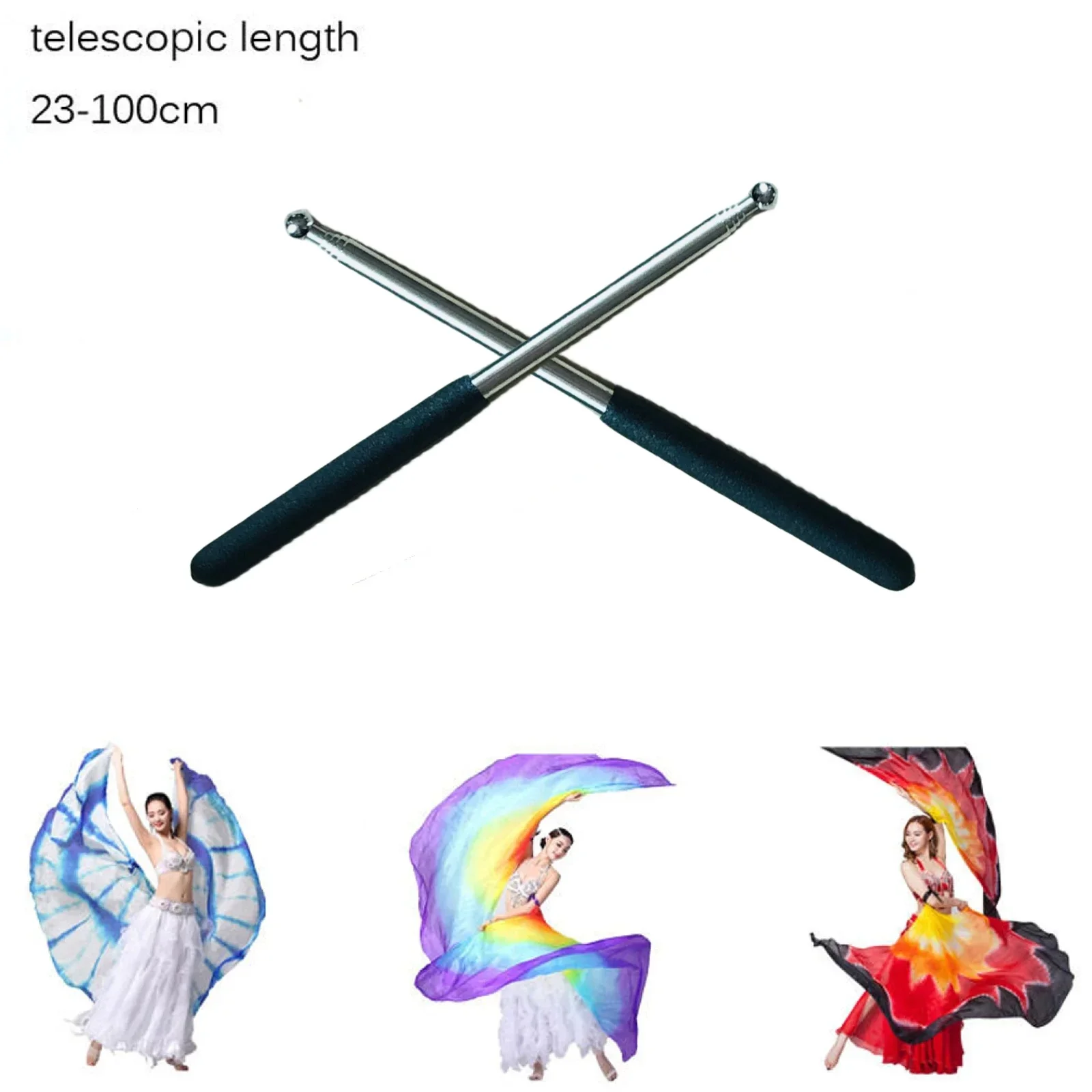 Fishing Rod Telescopic - Batang teleskopik baja tahan karat sayap