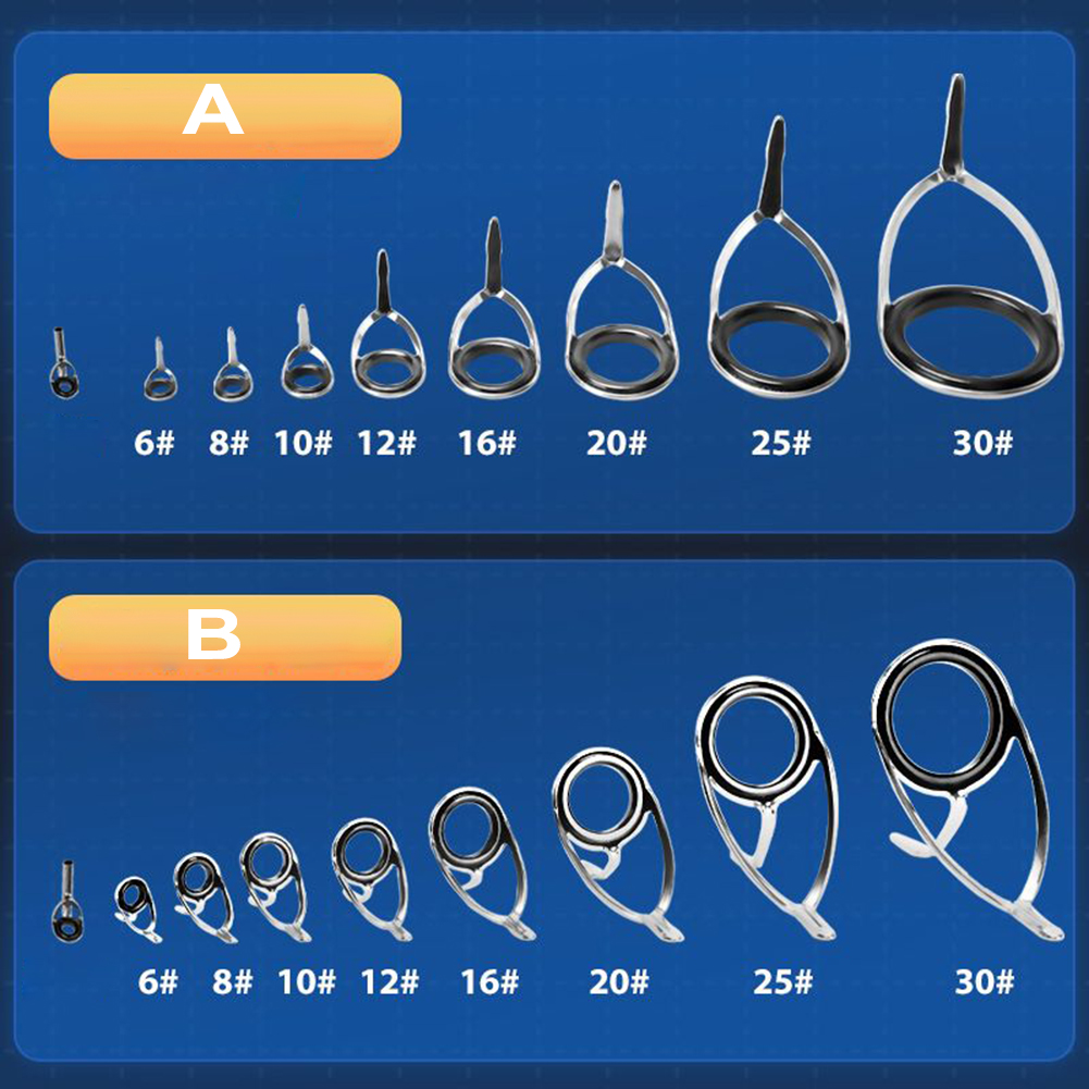 Fishing Rod Tip Replacement - Set joran pancing pengganti cincin keramik,