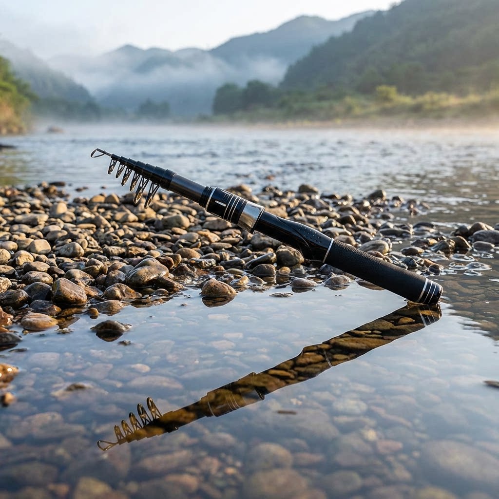 Joran Pancing Karbon Teleskopi - Fishing Rod Telescopic ulasan dan harga