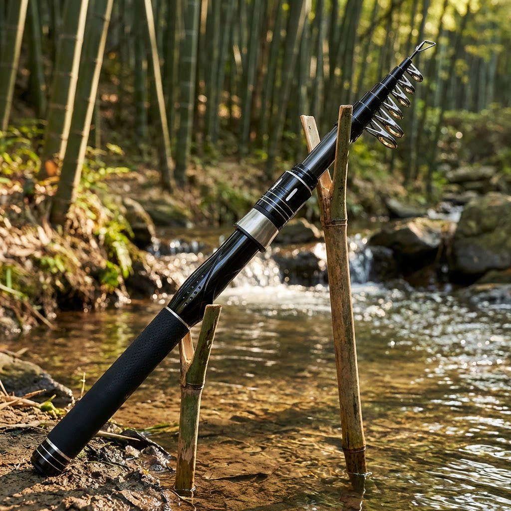 Joran Pancing Karbon Teleskopi - Fishing Rod Telescopic ulasan dan harga