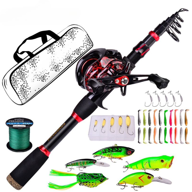 Kombo Joran dan Reel Baitcasti - Fishing Rod Carbon Fiber ulasan dan harga