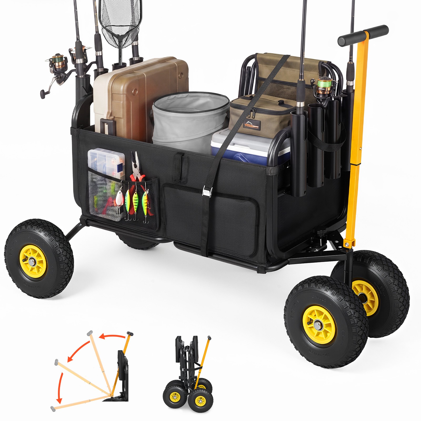 Gerobak Pancing Pantai Lipat U - Fishing Rod Holder ulasan dan harga