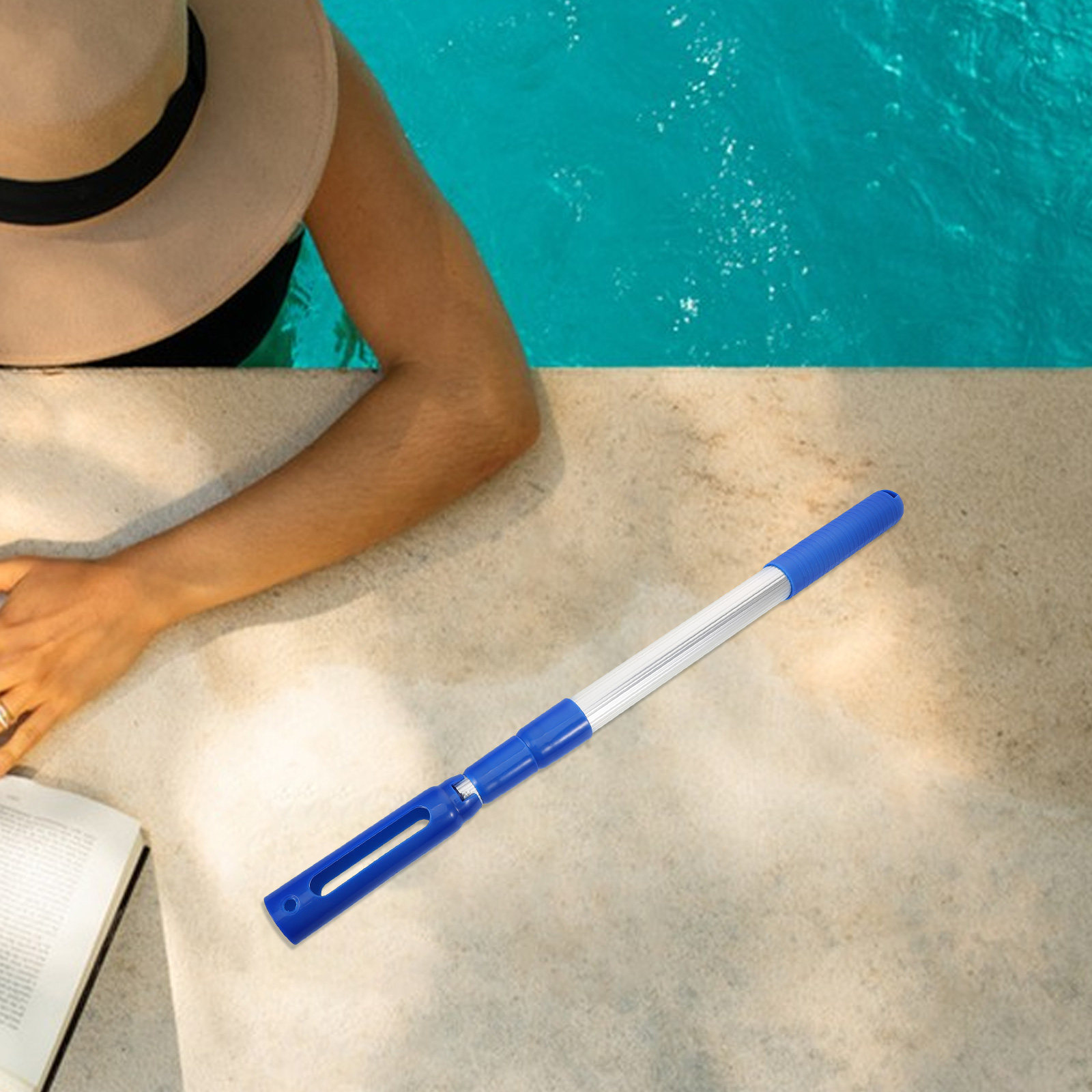 Tongkat pembersih kolam renang - Fishing Rod Telescopic ulasan dan harga