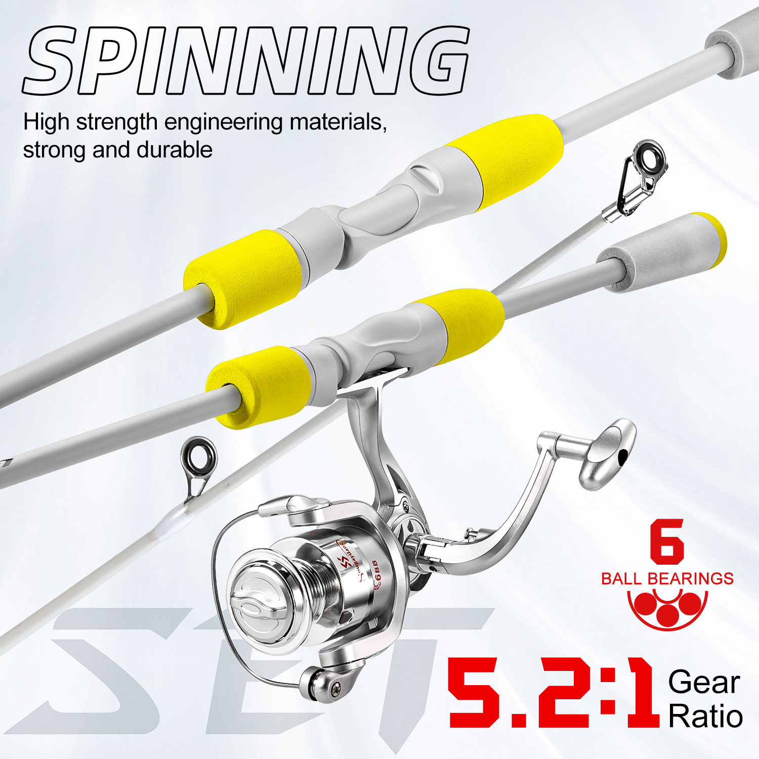 Sougayilang 2-section Spinning - Fishing Rod Combo ulasan dan harga
