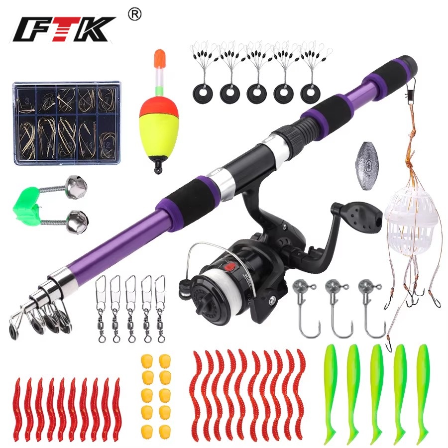 FTK 1.8M Joran Pancing Putar P - Fishing Rod Carbon Fiber ulasan dan harga